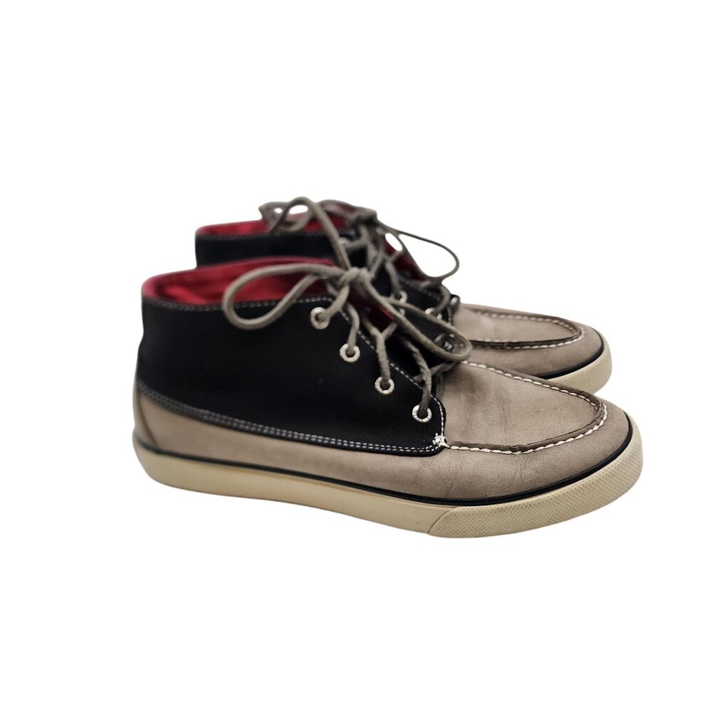 Sperry Flood Mens Bahama Gray Suede Chukka Ankle Shoes 8.5